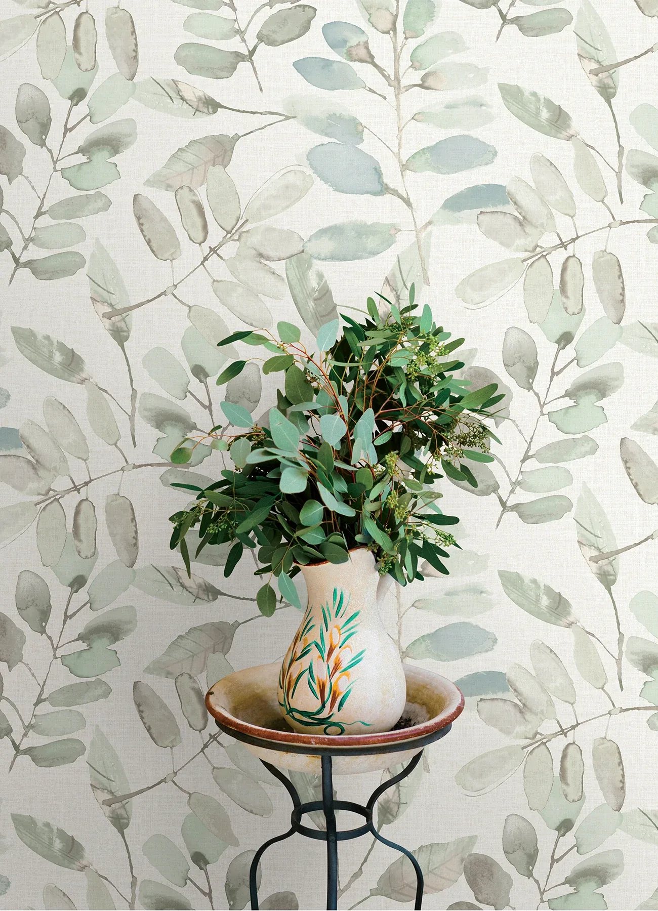 Brewster Home Fashions Pinnate Mint Leaves Wallpaper | Wallpaper Twins Brewster Home Fashions Pinnate Mint Leaves Wallpaper - SKU 4169-13909
