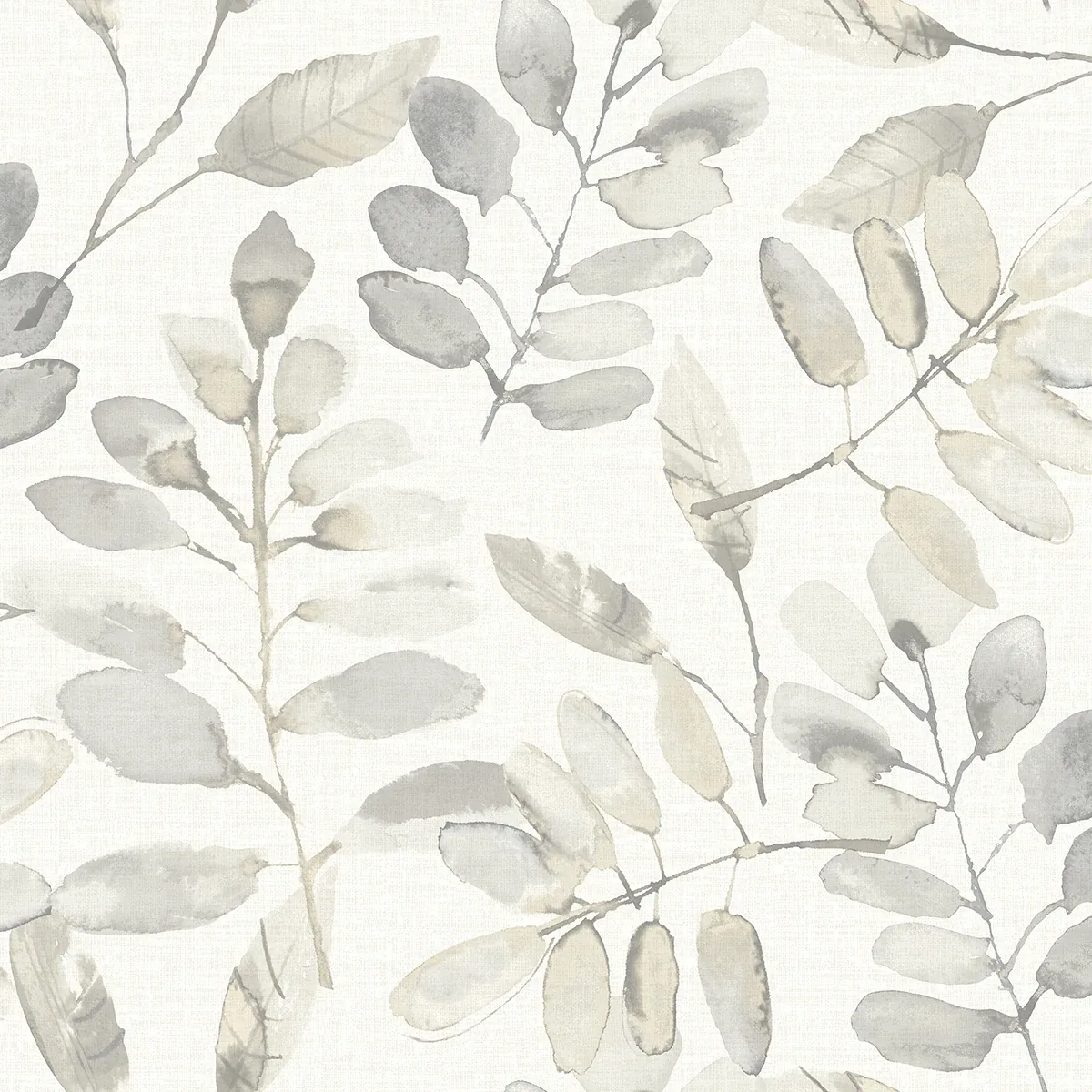 Brewster Home Fashions Pinnate Taupe Leaves Wallpaper - SKU 3124-13907