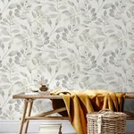 Brewster Home Fashions Pinnate Taupe Leaves Wallpaper | Wallpaper Twins Brewster Home Fashions Pinnate Taupe Leaves Wallpaper - SKU 3124-13907