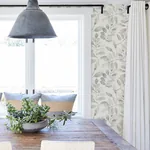 Brewster Home Fashions Pinnate Taupe Leaves Wallpaper | Wallpaper Twins Brewster Home Fashions Pinnate Taupe Leaves Wallpaper - SKU 3124-13907