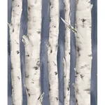 Brewster Home Fashions Pioneer Denim Birch Tree Wallpaper | Wallpaper Twins Brewster Home Fashions Pioneer Denim Birch Tree Wallpaper - SKU 3118-12604