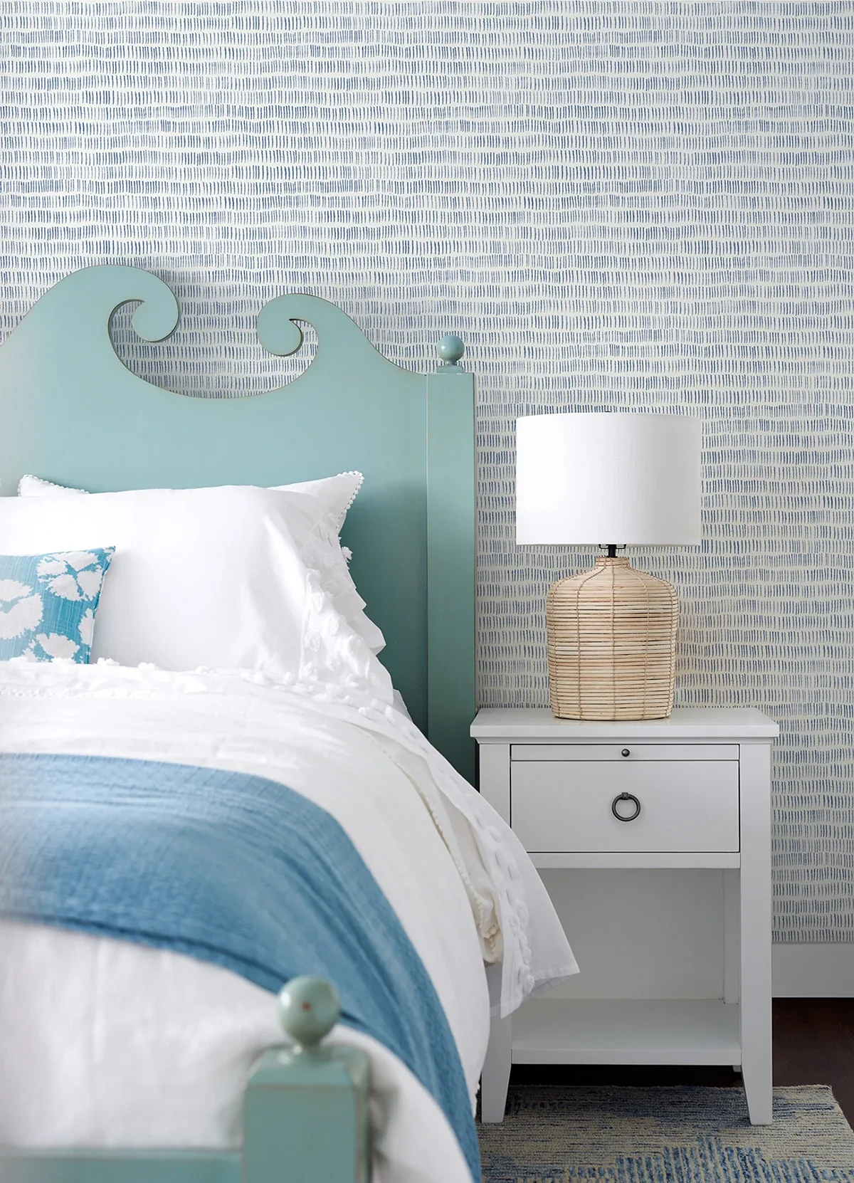 Brewster Home Fashions Pips Navy Watercolor Brushstrokes Wallpaper - SKU 3124-13942