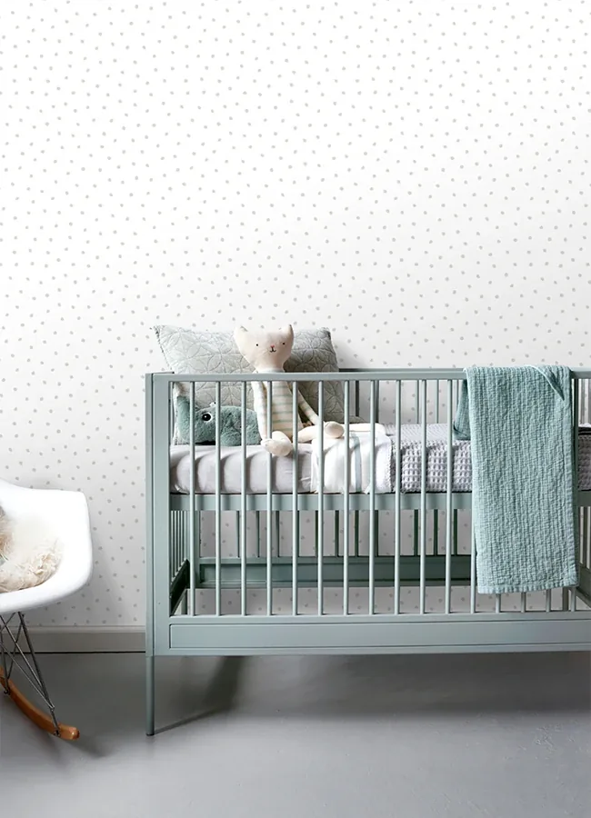 Brewster Home Fashions Pixie Grey Dots Wallpaper | Wallpaper Twins Brewster Home Fashions Pixie Grey Dots Wallpaper - SKU 4060-138935