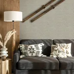 Brewster Home Fashions Plaited Grass Grey Wallpaper - SKU 4142-72654
