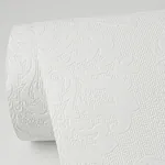 Brewster Home Fashions Plouf White Damask Paintable Wallpaper - SKU 4000-32808