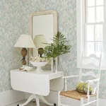 Brewster Home Fashions Plumeria Aqua Floral Trail Wallpaper - SKU 4071-71038