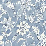 Brewster Home Fashions Plumeria Blue Floral Trail Wallpaper | Wallpaper Twins Brewster Home Fashions Plumeria Blue Floral Trail Wallpaper - SKU 4071-71040