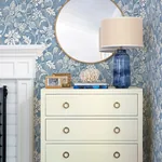 Brewster Home Fashions Plumeria Blue Floral Trail Wallpaper | Wallpaper Twins Brewster Home Fashions Plumeria Blue Floral Trail Wallpaper - SKU 4071-71040