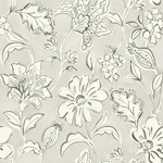 Brewster Home Fashions Plumeria Grey Floral Trail Wallpaper - SKU 4071-71039