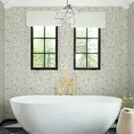Brewster Home Fashions Plumeria Grey Floral Trail Wallpaper - SKU 4071-71039