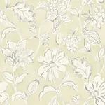 Brewster Home Fashions Plumeria Yellow Floral Trail Wallpaper - SKU 4071-71041