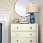 Brewster Home Fashions Plumeria Yellow Floral Trail Wallpaper - SKU 4071-71041