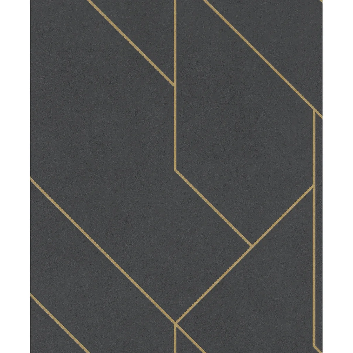 Brewster Home Fashions Pollock Black Gilded Geometric Wallpaper - SKU 4015-427431