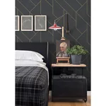 Brewster Home Fashions Pollock Black Gilded Geometric Wallpaper - SKU 4015-427431