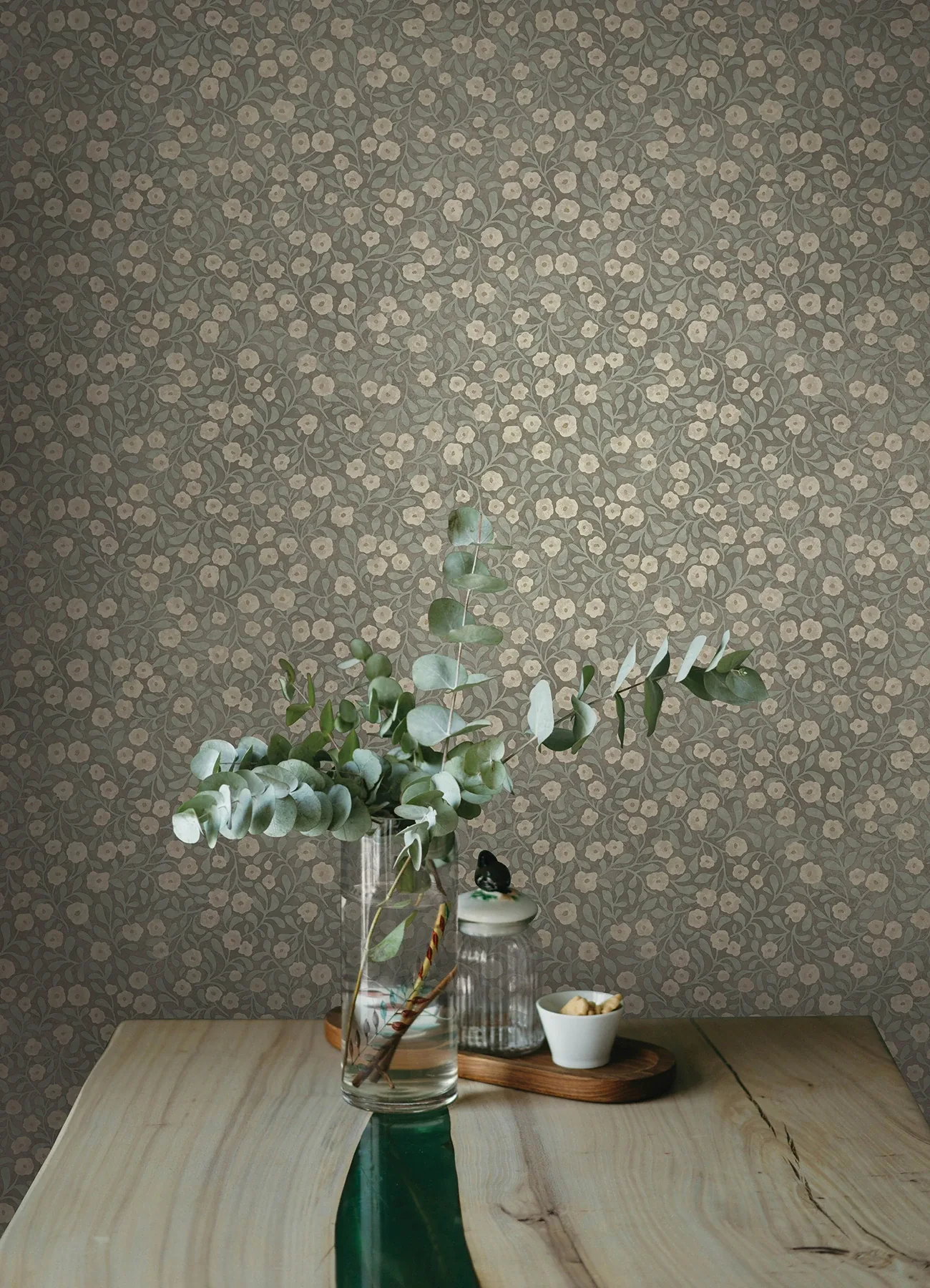 Brewster Home Fashions Poppy Trail Aqua Floral Wallpaper - SKU 4169-83136