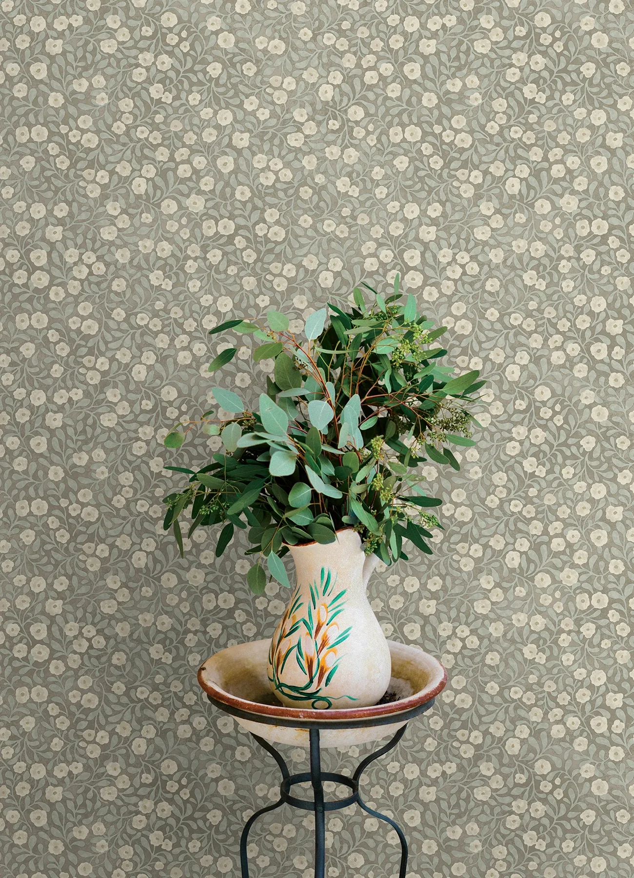Brewster Home Fashions Poppy Trail Aqua Floral Wallpaper - SKU 4169-83136