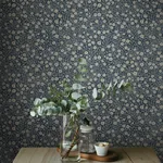Brewster Home Fashions Poppy Trail Dark Blue Floral Wallpaper - SKU 4169-83135