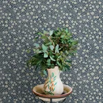 Brewster Home Fashions Poppy Trail Dark Blue Floral Wallpaper - SKU 4169-83135