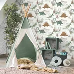 Brewster Home Fashions Prehistoric Dino Green Whimsical Wallpaper | Wallpaper Twins Brewster Home Fashions Prehistoric Dino Green Whimsical Wallpaper - SKU 4203-27544