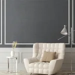 Brewster Home Fashions Premiere Charcoal Faux Linen Wallpaper | Wallpaper Twins Brewster Home Fashions Premiere Charcoal Faux Linen Wallpaper - SKU 4140-3733
