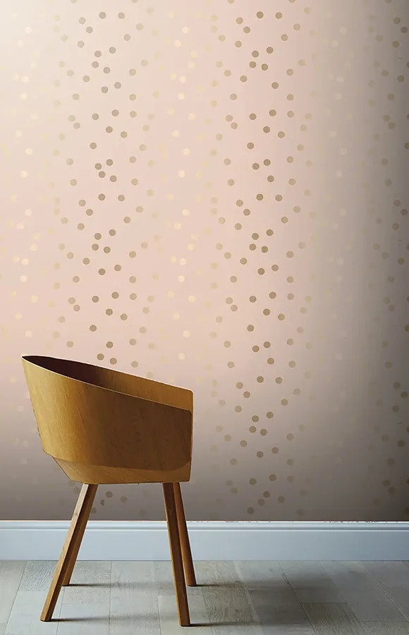 Brewster Home Fashions Priscella Blush Polka Dot Wallpaper | Wallpaper Twins Brewster Home Fashions Priscella Blush Polka Dot Wallpaper - SKU AH685000