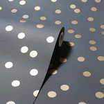 Brewster Home Fashions Priscella Charcoal Polka Dot Wallpaper | Wallpaper Twins Brewster Home Fashions Priscella Charcoal Polka Dot Wallpaper - SKU AH685001