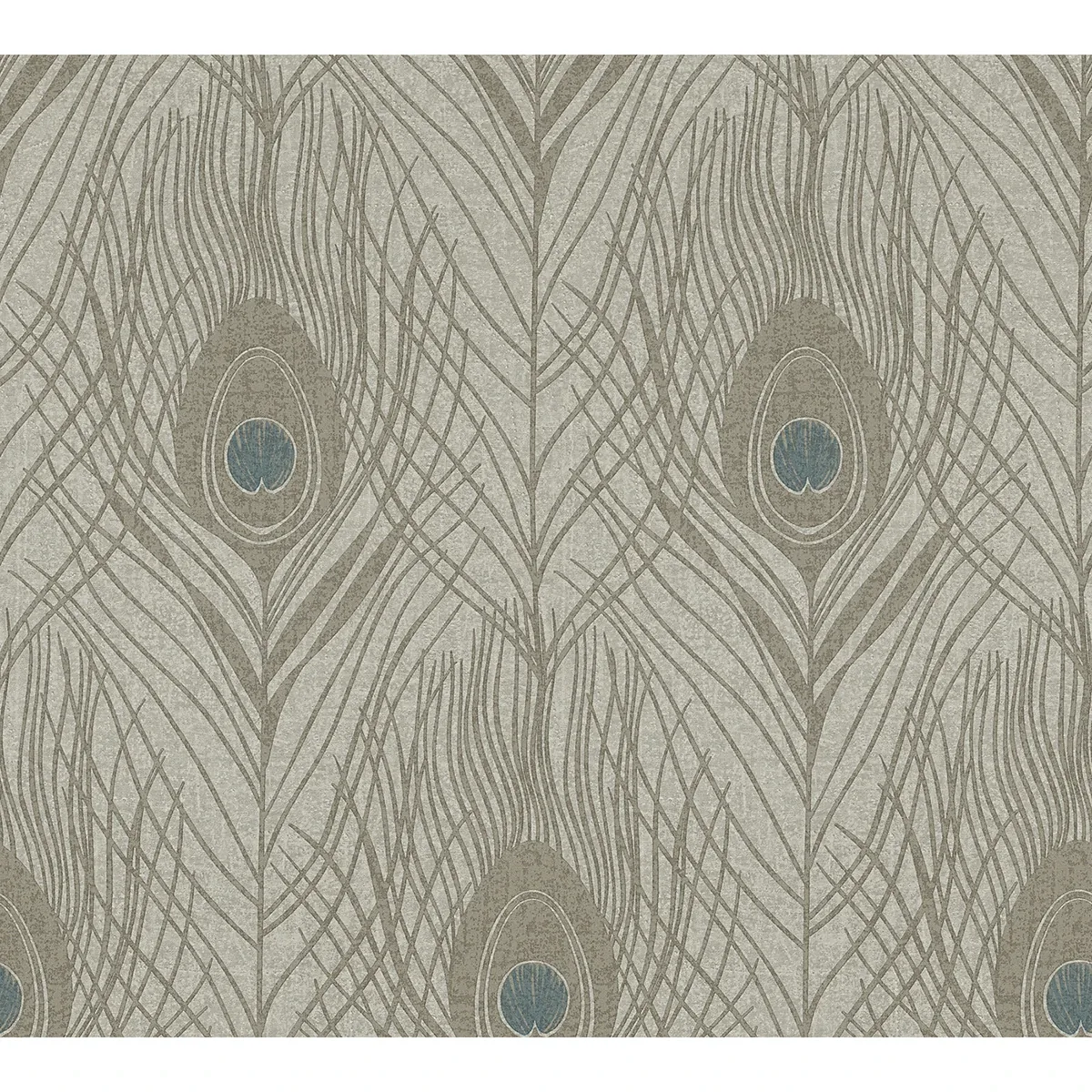 Brewster Home Fashions Prosperity Bronze Feather Wallpaper - SKU AS369716