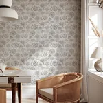 Brewster Home Fashions Prudie Denim Jacobean Trail Wallpaper - SKU AH924707