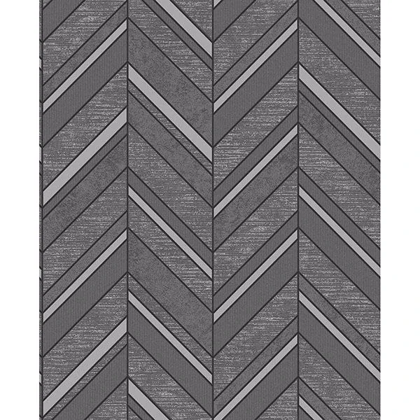Brewster Home Fashions Punta Mita Charcoal Chevron Wallpaper - SKU 2835-42418
