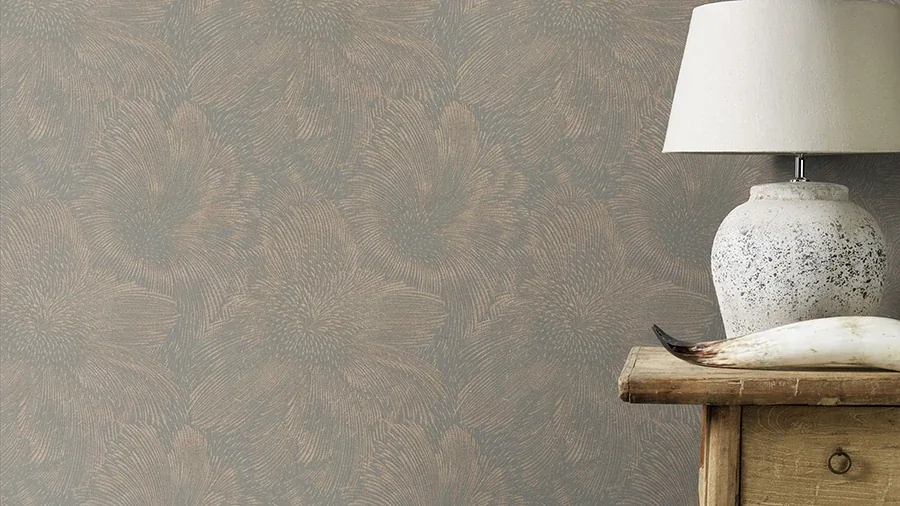 Brewster Home Fashions Purser Copper Abstract Wallpaper - SKU RH509267