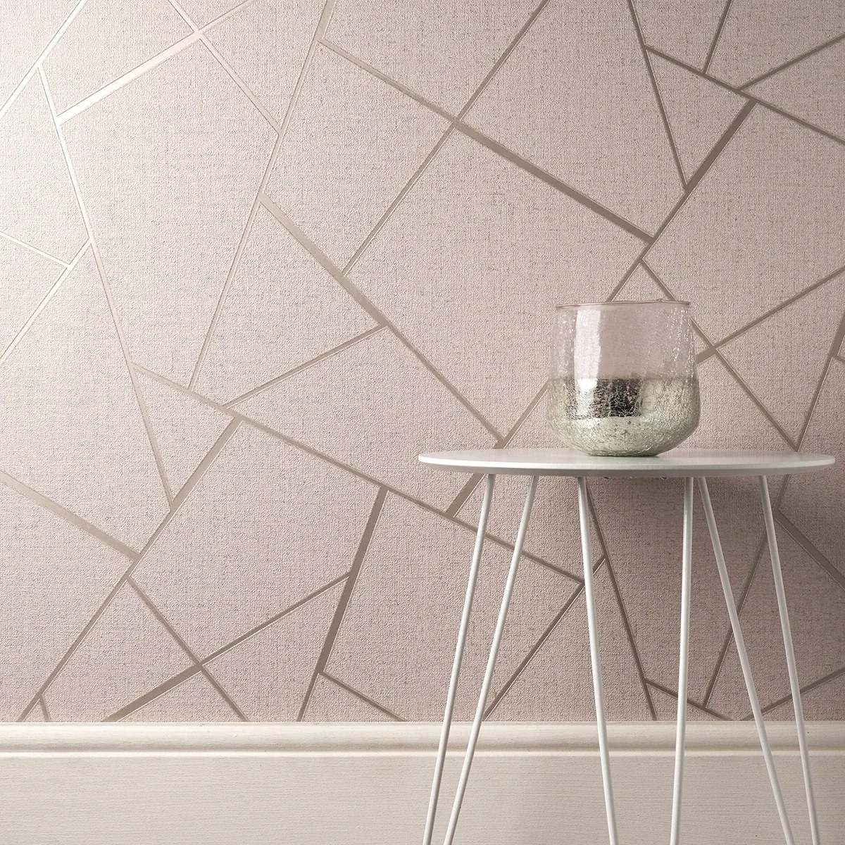 Brewster Home Fashions Quartz Blush Fractal Wallpaper - SKU FD42682