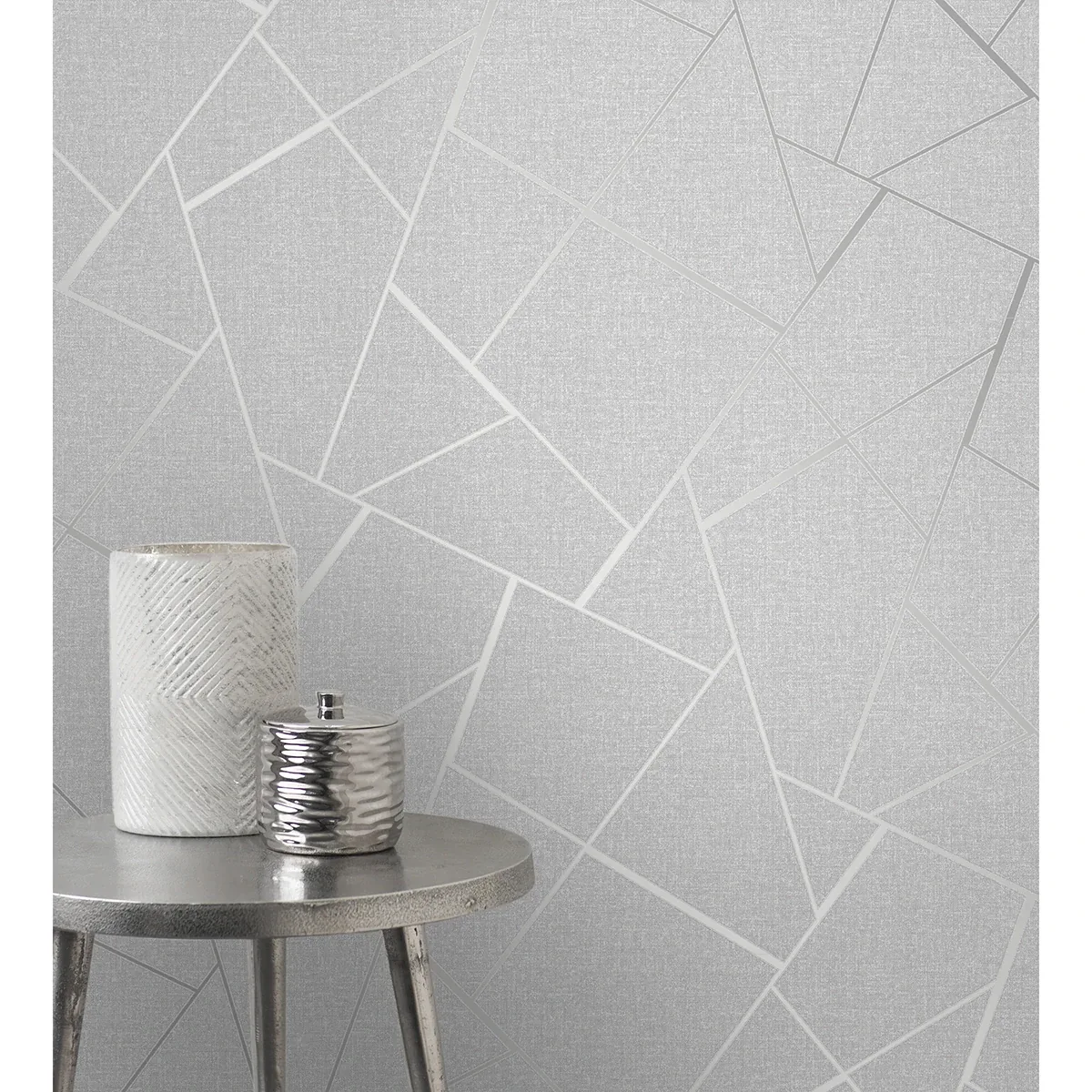 Brewster Home Fashions Quartz Silver Fractal Wallpaper - SKU FD42280