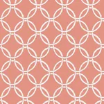 Brewster Home Fashions Quelala Coral Ring Ogee Wallpaper - SKU 3122-11001