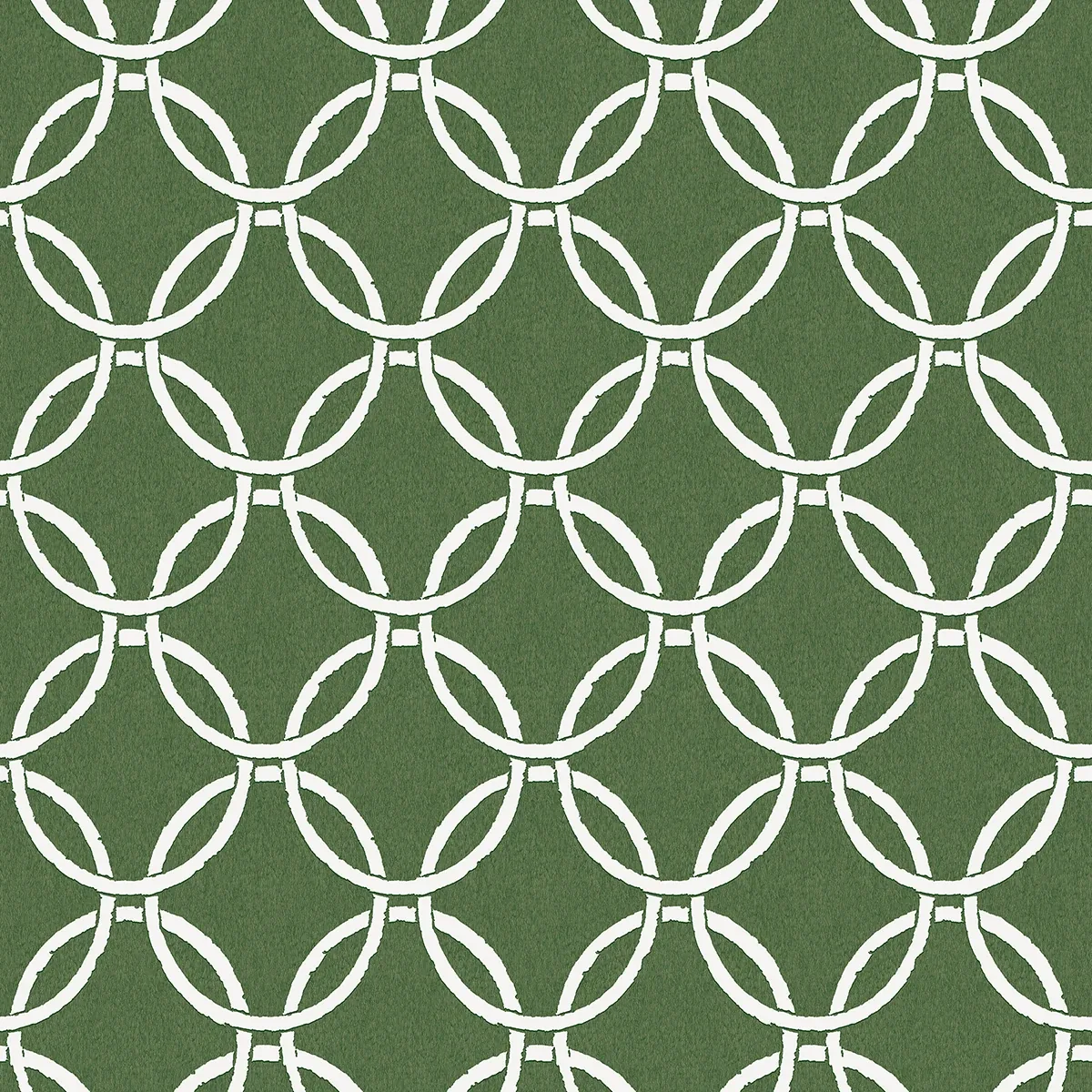 3122-11004 | Quelala Green Ring Ogee Wallpaper
