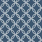 Brewster Home Fashions Quelala Navy Ring Ogee Wallpaper | Wallpaper Twins Brewster Home Fashions Quelala Navy Ring Ogee Wallpaper - SKU 3122-11002