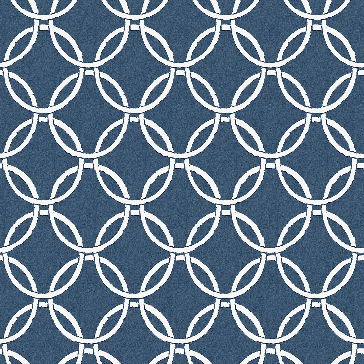 3122-11002 | Quelala Navy Ring Ogee Wallpaper