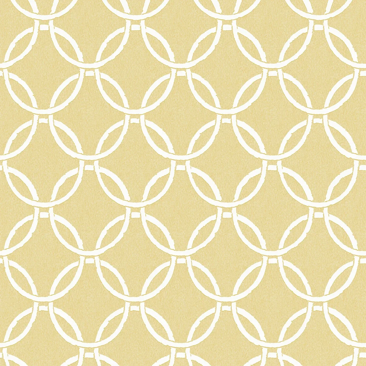 Brewster Home Fashions Quelala Yellow Ring Ogee Wallpaper - SKU 3122-11003