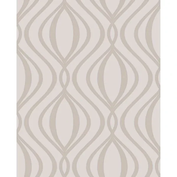 Brewster Home Fashions Quentin Neutral Ogee Wallpaper - SKU 2900-41738