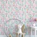 Brewster Home Fashions Quillen Pink Forest Wallpaper | Wallpaper Twins Brewster Home Fashions Quillen Pink Forest Wallpaper - SKU 4060-51603
