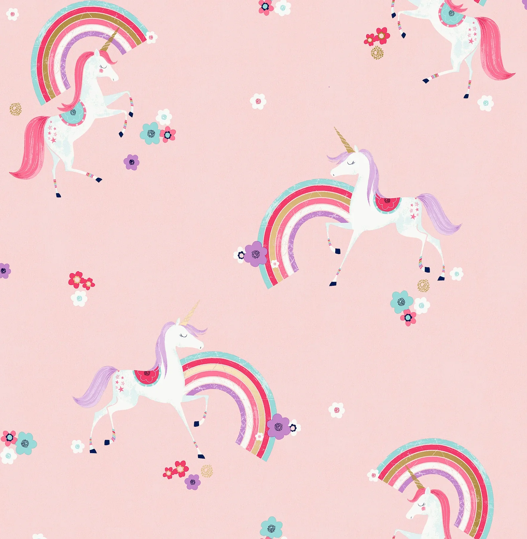 Brewster Home Fashions Rainbow Unicorn Pink Fantastical Wallpaper - SKU 4203-27565