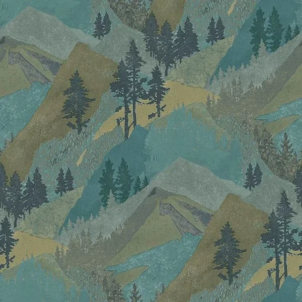 Brewster Home Fashions Range Green Mountains Wallpaper - SKU 3118-12632