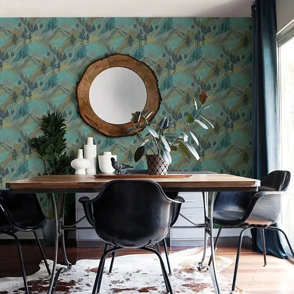 Brewster Home Fashions Range Green Mountains Wallpaper - SKU 3118-12632