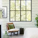 Brewster Home Fashions Rannell Aqua Abstract Scallop Wallpaper | Wallpaper Twins Brewster Home Fashions Rannell Aqua Abstract Scallop Wallpaper - SKU 4071-71049