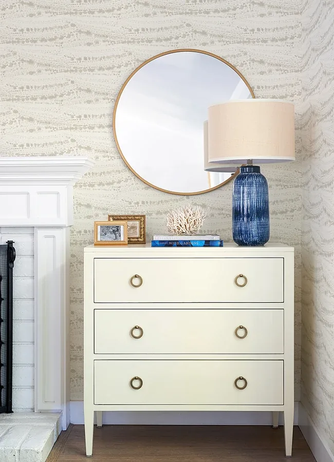 Brewster Home Fashions Rannell Beige Abstract Scallop Wallpaper | Wallpaper Twins Brewster Home Fashions Rannell Beige Abstract Scallop Wallpaper - SKU 4071-71048