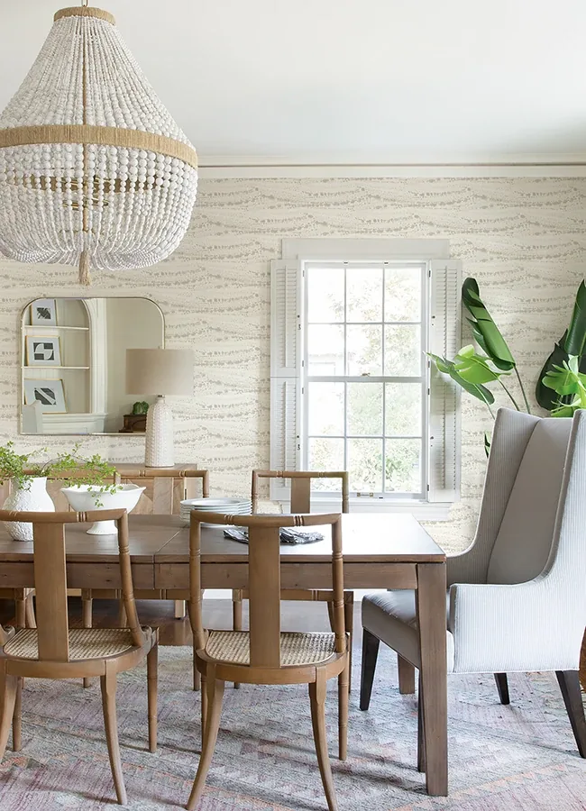 Brewster Home Fashions Rannell Beige Abstract Scallop Wallpaper | Wallpaper Twins Brewster Home Fashions Rannell Beige Abstract Scallop Wallpaper - SKU 4071-71048