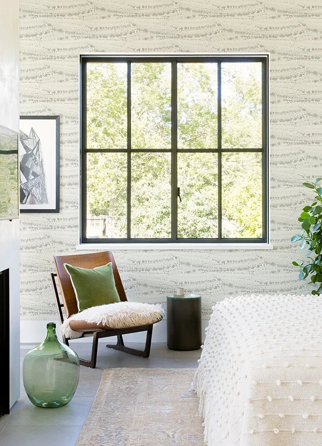 Brewster Home Fashions Rannell Grey Abstract Scallop Wallpaper - SKU 4071-71045