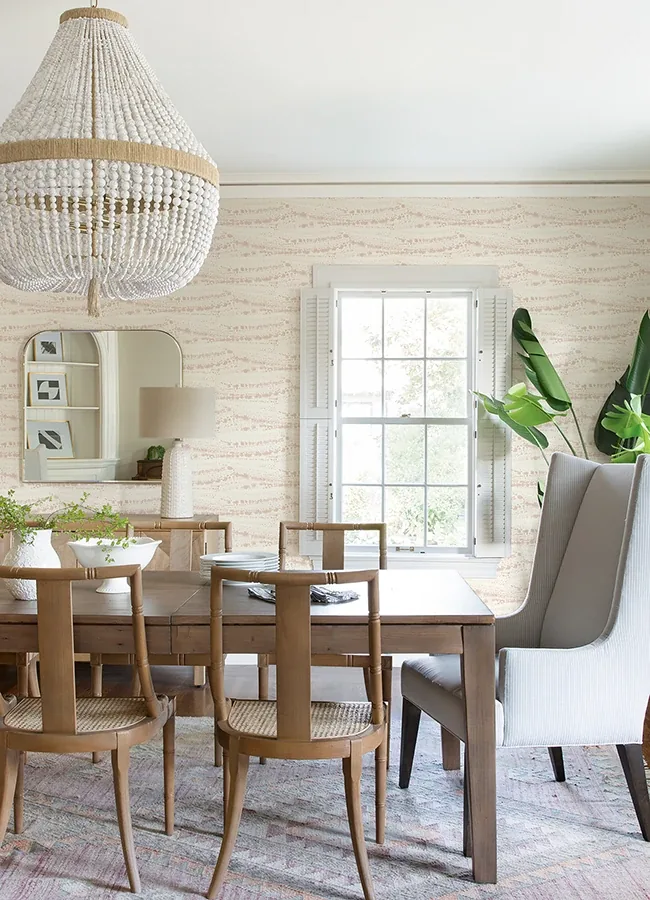 Brewster Home Fashions Rannell Peach Abstract Scallop Wallpaper | Wallpaper Twins Brewster Home Fashions Rannell Peach Abstract Scallop Wallpaper - SKU 4071-71047