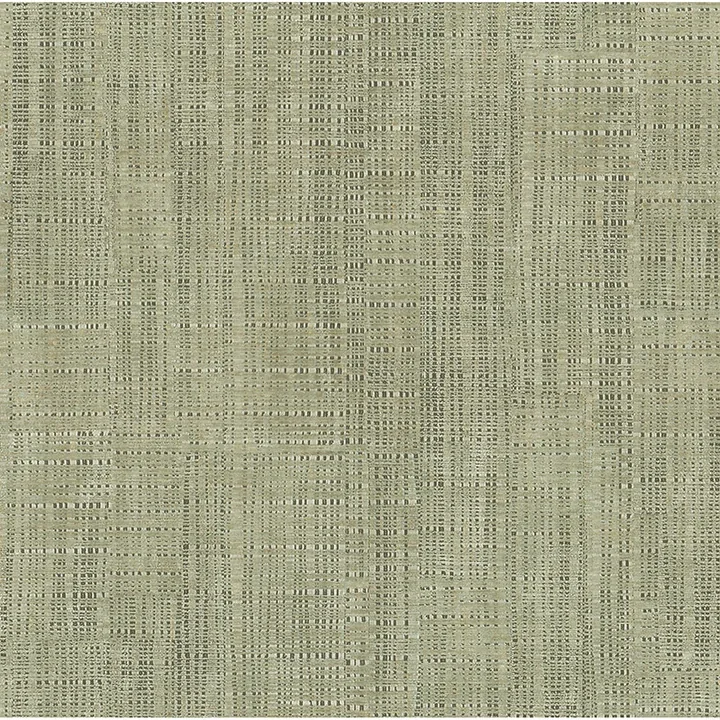 4168-17732 | Rattan Green Weave Wallpaper