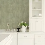 Brewster Home Fashions Rattan Green Weave Wallpaper | Wallpaper Twins Brewster Home Fashions Rattan Green Weave Wallpaper - SKU 4168-17732