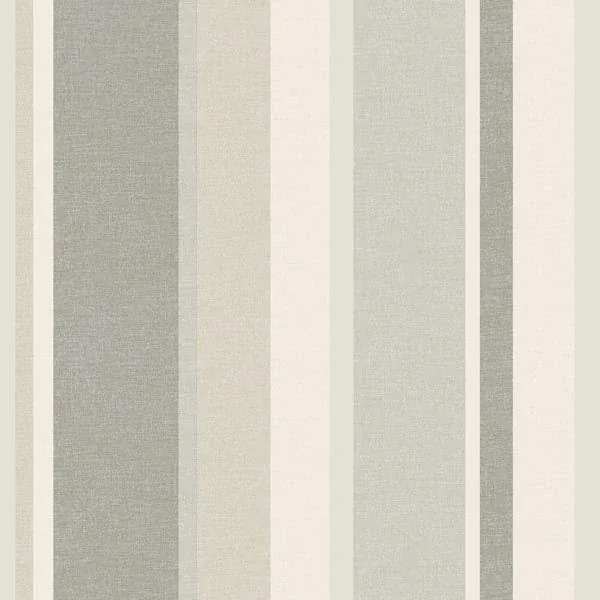 Brewster Home Fashions Raya Beige Linen Stripe Wallpaper - SKU 2535-20634